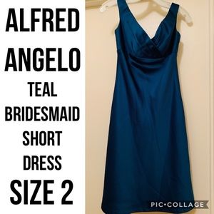 Tealness Alfred Angelo Bridesmaid Dress
